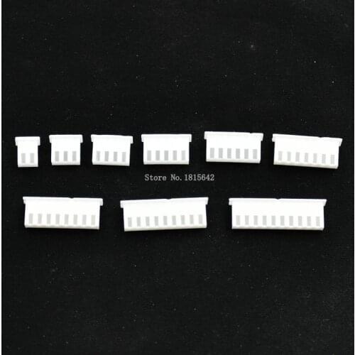 50PCS XH2.54 Connector 2.54mm Pitch Plastic Shell Housing 2P 3P 4P 5P 6P 7P 8P 9P 10Pin Electrical wire Connector Terminal Plug