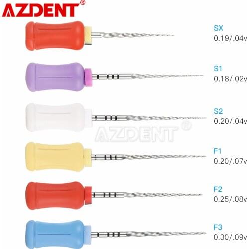 6pcs/Box Dental Endodontics NiTi Hand Use Super Rotary File SX-F3 25mm Dental Root Canal File