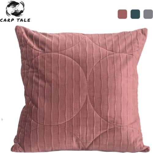 Velvet Cushion Cover Pink Green Gray Pillow Covers Decorative Modern Nordic Pillowcase for Sofa Throw Pillows Home Decoration
