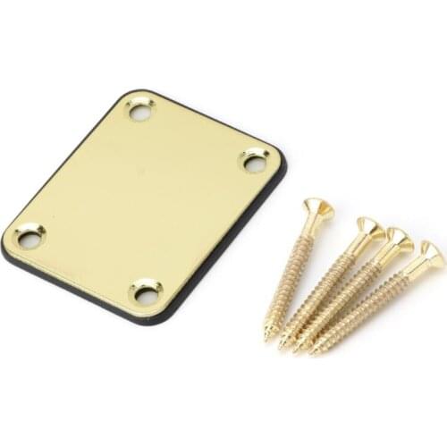 Electric Guitar Neck Plate Fix Tele Guitar Neck Joint Board 4 Screws CORF