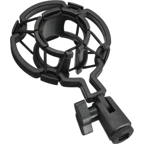 FFYY-Universal Professional Condenser Microphone Mic Shock Mount Holder Studio Recording Bracket For Large Diaphram Mic Clip