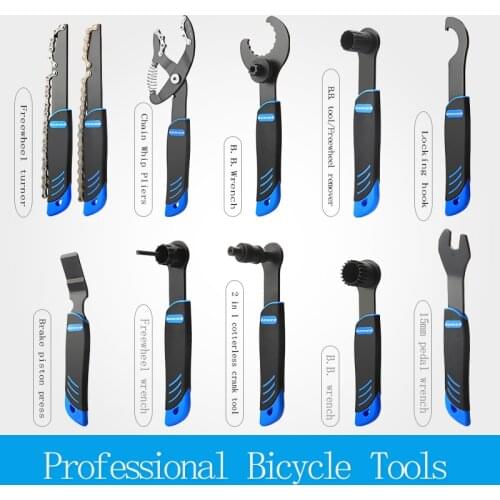 GENIER Bicycle Repair Tool Freewheel Remover Socket Bottom Bracket Removing Socket Tool Crank Removing Tool