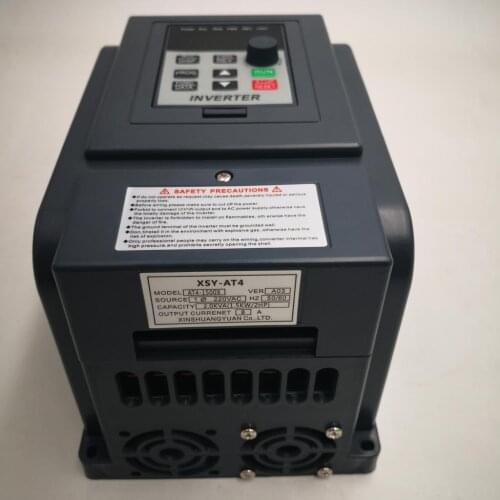 Inverter AT4 1.5KW 220 into 380 out single phase 220V household electric input Three-phase 380V output