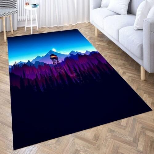 Firewatch 7 Carpet for Living Room 3D Anime Cartoon Rug Gamer Teen Room Bedside Lounge Rug Kids Children Floor Mats