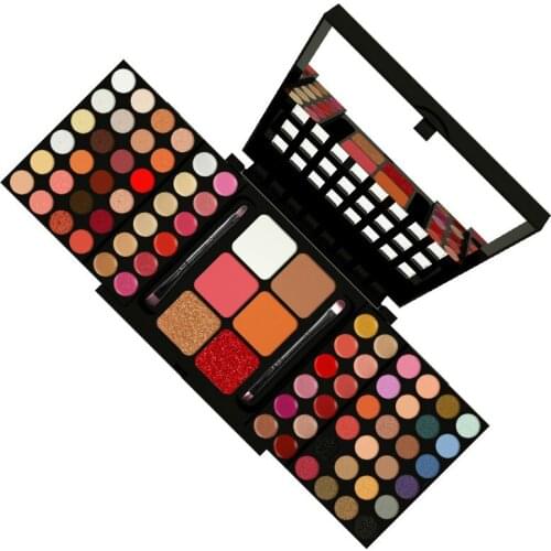 New Arrival 78colors Makeup Set Mineral Matte eyeshadow pallete Lipstick cream concealer waterproof Glitter Eyeshadow with brush