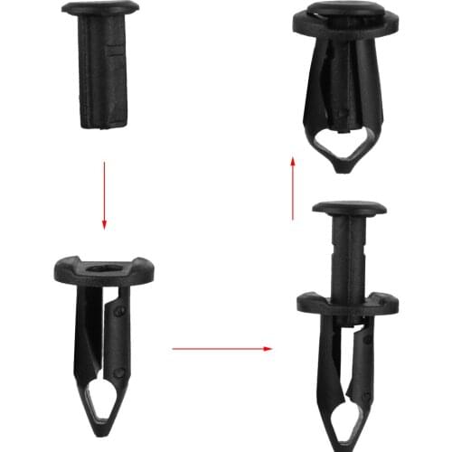 30pcs Nylon Rivets Fender & Trim Clips for Honda Toyota Ford Audi Landrover