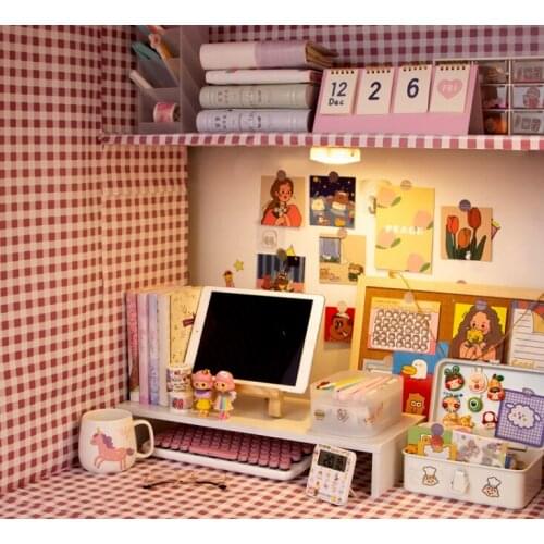 Dormitory cabinet desktop creative simple fresh decoration self adhesive easy operation waterproof wallpaper J06
