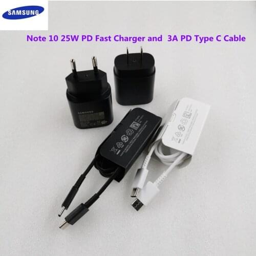 Original Samsung S21 Ultra Fast charger 25W PD PSS Power adapter 3A PD type-c cable for galaxy Note 10 20 S20 Ultra A8S A9S S21