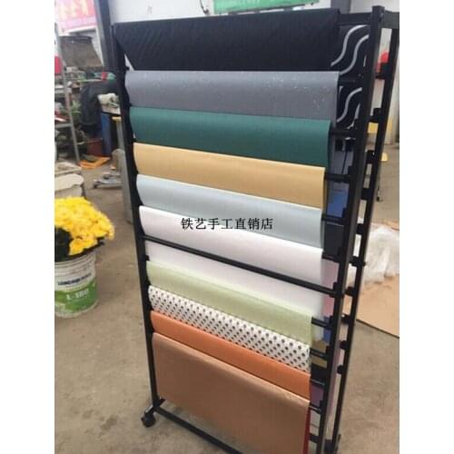 Hanging fabric sample fabric storage rack flowers wrapping paper ribbon ribbon florist shelf scarf silk scarf display shelf