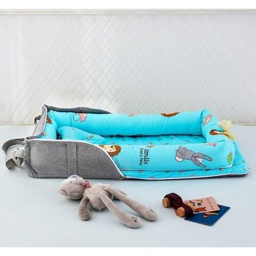 Portable Travel Removable Infant Cotton Cradle Crib Bassinet Baby Nest Sleeping Bed for Boys Girls Baby Cribs