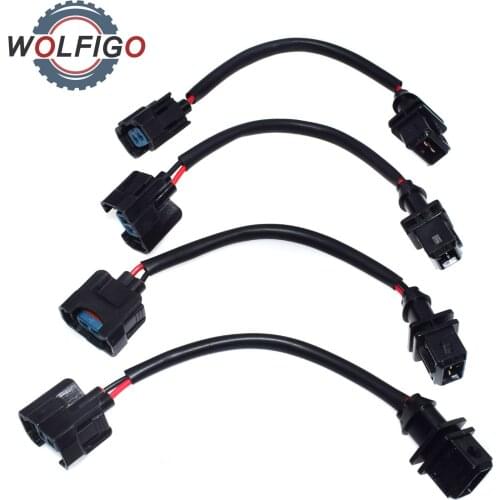 WOLFIGO OBD1 To OBD2 Fuel Injector Conversion Jumper Harness Adapter Plug For Honda Acura Civic Prelude CRX Integra