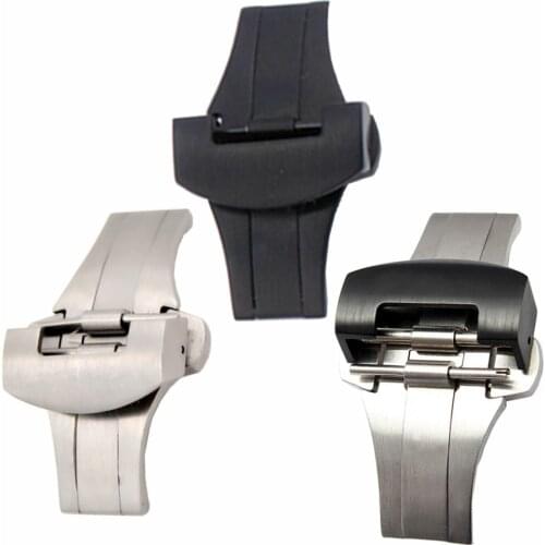 Watchband 20mm 22mm New High Quality Brushed Stainless Steel Solid Watch Band Deployment Clasp Strap Belt Clasps for PAM
