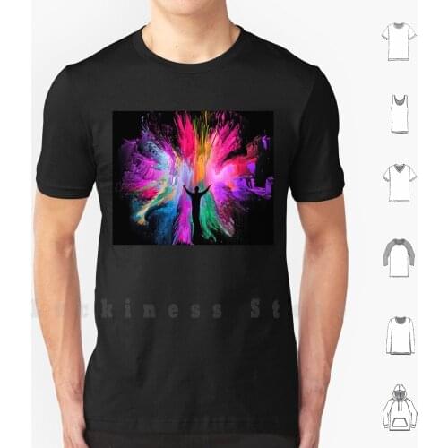 Create T Shirt DIY Cotton Big Size 6xl Creative Photoshop Abstract Joy Silhouette Glitch Colorful Vivid 3d Amazing Inspiration