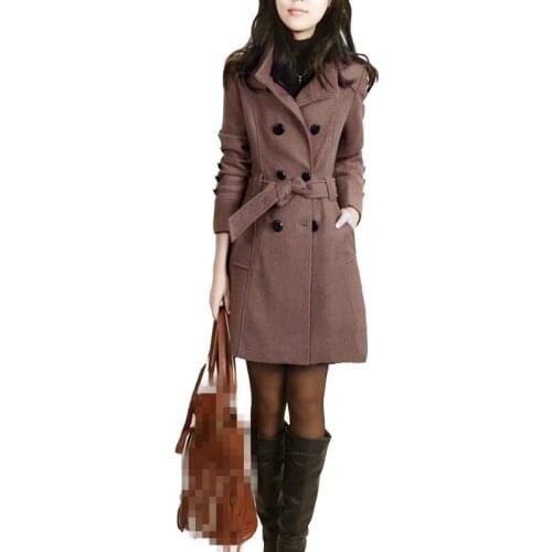 TangWindVisual Women's Coats With A Belt