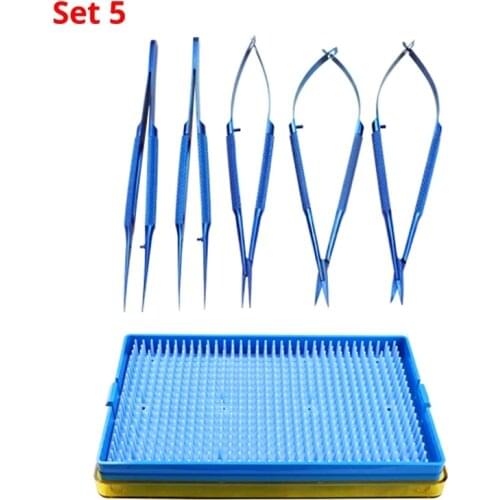 Titanium Microsurgery Ophthalmic Equipment Medical Surgical Instrument 14cm/16cm/18cm tool set4#/set5#/set6#/set7#/set8