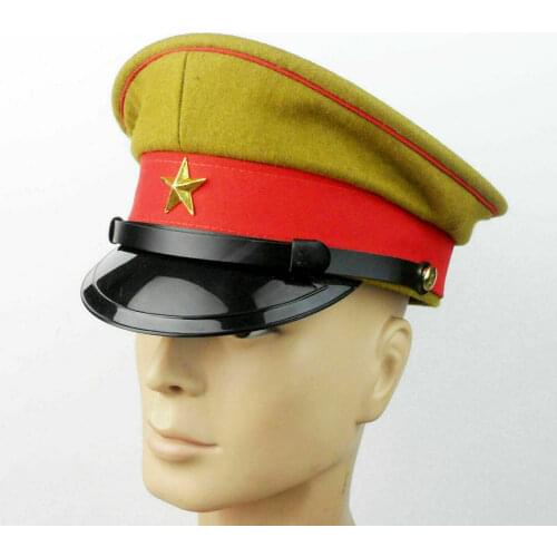 Tomwang2012. WWII WW2 Imperial Japanese Army OfficerS Visor Crusher Cap Hat IN SIZES MILITARY War Reenactments