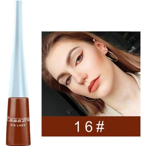 Liquid Eyeliner Colorful Sexy Charming Eye Liner Pen Waterpoof Matte Eye Cosmetic Fast Dry Soft Color Makeup