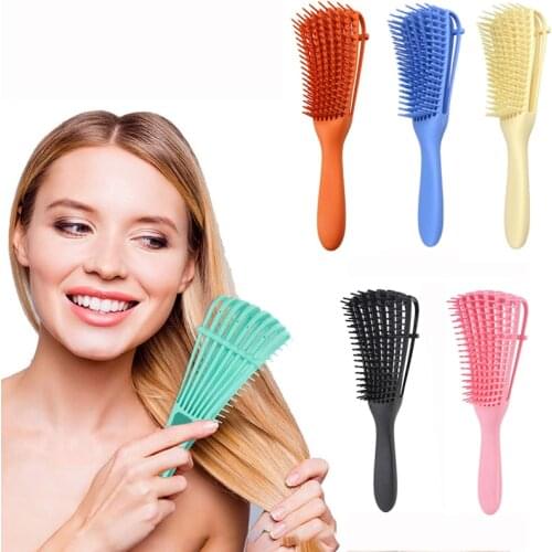 1pc Adjustable Hair Comb Scalp Massage Comb Detangle Hair Brush Hairdressing Styling Tools For Dry Wet Curly Hair Salon