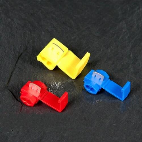 10PCS/30PCS Wire Connector Scotch Lock Snap AWG22-10 Without Breaking Cable Insulated Crimp Quick Splice Electrical Terminals
