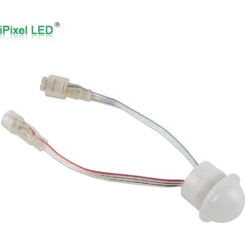 Clear &frosted cover 26mm amusement rides led pixel lights 3 pixels 12VDC
