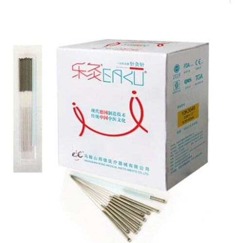 2 boxes=1000Pcs EACU Acupuncture needle disposable sterile needles Health Body Acupuncture point beauty needle