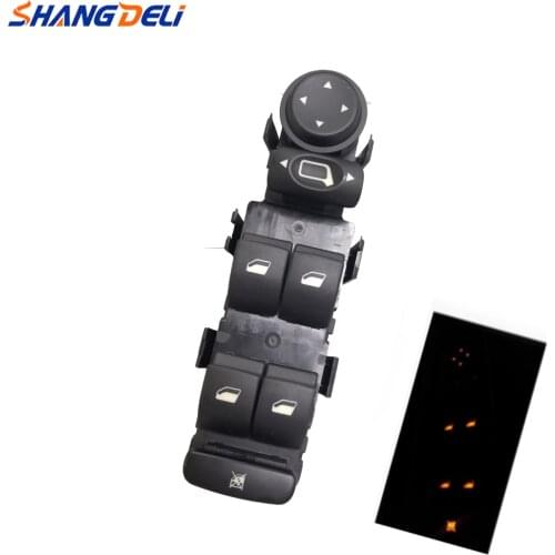 Car Electric Window Switch Window Regulator Control Switch Rearview Mirror Button with Panel For Citroen C4 2004-2011