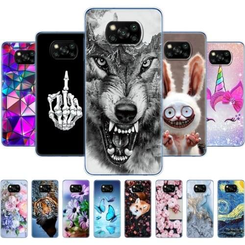 For Xiaomi Poco X3 NFC Case Silicon Soft For POCO X3 pro Case TPU Bumper for Poco X 3 PocoX3 NFC 6.67'' Global Phone back Cover