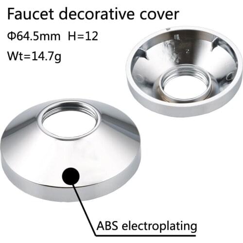 Xiamen ABS plastic electroplating faucet decoration cover higher increase modesty cover shower head decoration cup