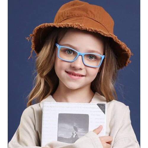 Vintage Blue Light Kids Glasses Children Optical Frame For Boy Girl Transparent Sun Glasse Anti Glare Computer Prescription UV