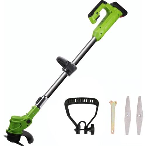 Electric Lawn Mower Agricultural Cordless Weeder 24V Lithium Battery Portable Garden Pruning Tool Grass Trimmer Brush Cutter