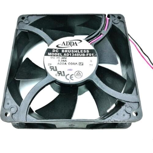 ADDAd Inverter Fan AD1348UB-F51 DC48V 0.34A 2 Wire Leading 6months Warranty