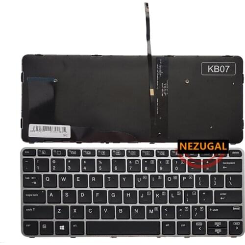 Laptop Backlit US keyboard for HP Elitebook 725 828 820 G3 English