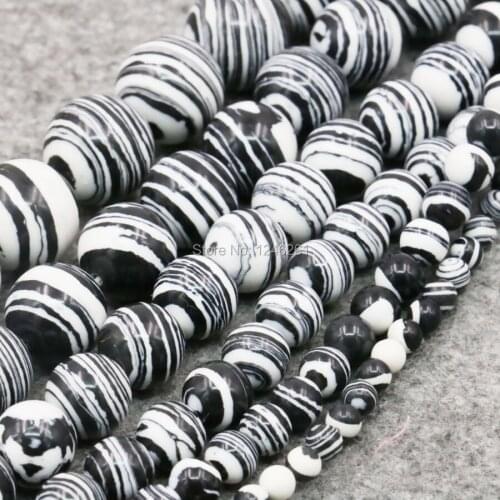 Round Turkey Stone Jewelry DIY Loose Beads 15inch Lucky Stone Handmade Howlite Gifts 6 8 10 12 14mm Accessory Parts Ornaments
