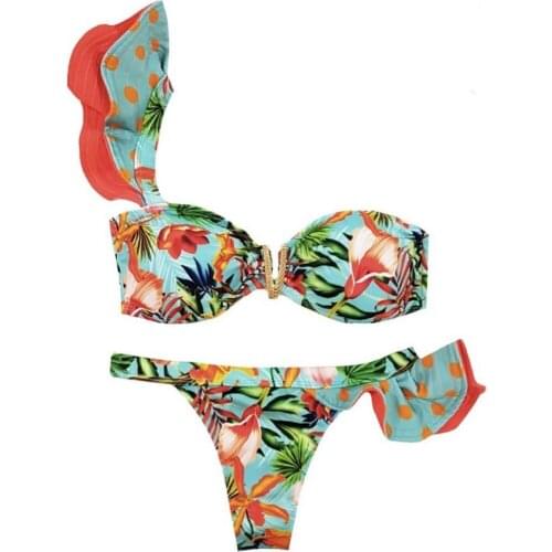 Swimming Suit for Women New Print Stitching Bikini Swimsuit Sexy Backless Swimsuit Bikinis Bathing Suit Women Two Piece