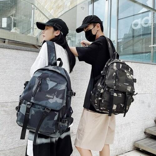 Fashion Mens Womens Backpack Trendy Nylon Camouflage School Bag For teenager Boys Girls Large Waterproof Travel Backpacks 2021