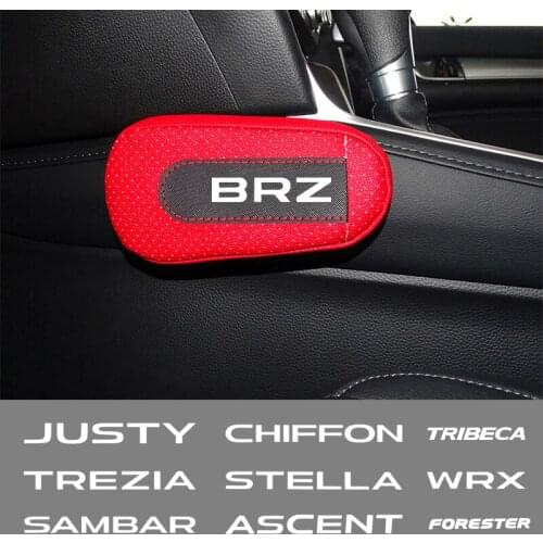 Car soft leather leg pads knee pads seat support Accessories For Subaru Ascent Baja BRZ Crosstrek Exiga Forester Impreza