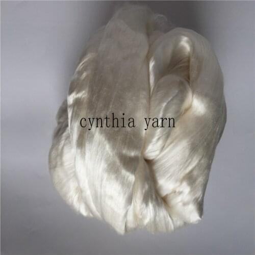 Wholesale Natural Silk Roving 100% Silk Top Fiber for Scarf 500g/4Balls/lLot