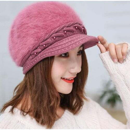 Wholesale high quality winter knitted hats and hats neck protection for women