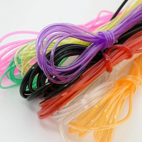 2mm thick hollow plastic hose accessories DIY bicycle model accessories solid color PVC tube 5meters