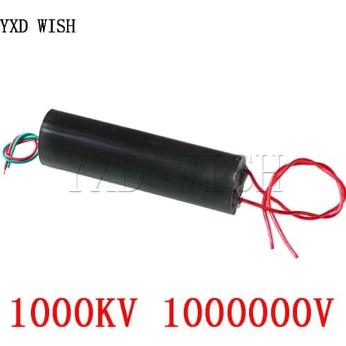 1000KV 1000000V Boost Step up High Voltage Pulse Inverter Arc Generator Ignition Coil Module DC 3-6V 1000 KV Boost Step-Up Power