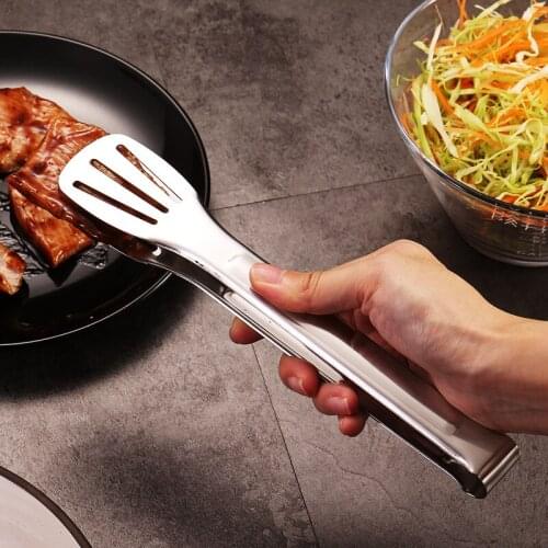 Stainless Steel Food Clip Bread Clip Self-service Barbecue Clip Kitchen Anti-skid Anti-scalding Clip Kitchen Tools