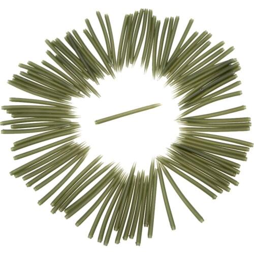 Sales 100pcs 53mm Fishing Accessories Anti Tangle Sleeves Connect With Hook For Carp Fishing Tackle