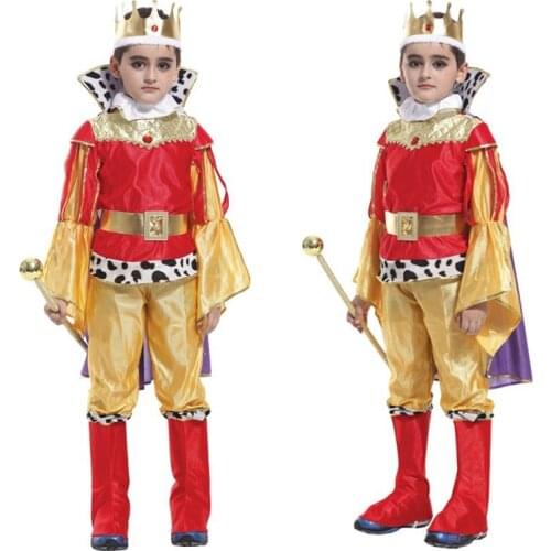 Shanghai Story children king cosplay costume christma halloween Prince Charming party clothes,suitale for 3-12 years old kids