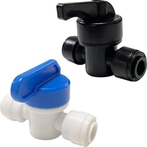 L295 Ball Valve 6mm 1/4" Tube OD Port Plastic Water System Loop Connector Freeshipping