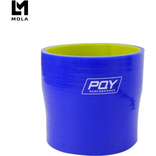 Blue&yellow 2.75"-3" 70mm-76mm Silicone Hose Straight Reducer Joiner Coupling SH275300