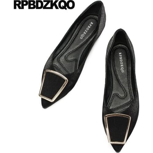 China rubber sole satin ladies designer shoes women luxury 2019 black spring autumn pointed toe slip on casual chinese flats