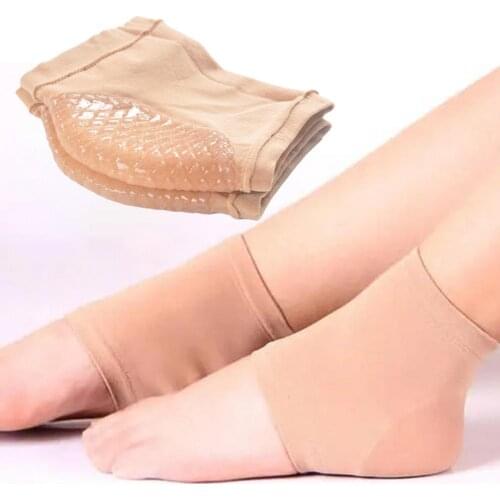 1 Pair Heel Supporter Wear Resistant Skin-friendly Protective Tool Plantar Fasciitis Treatment Heel Protector Pads Skin Care