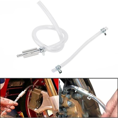 1Pc General Car Hydraulic Brake Bleeder Clutch Tool Aluminum + Rubber Oil Pump Oil Bleeding Replacement Adapter Hose Pipe Kit