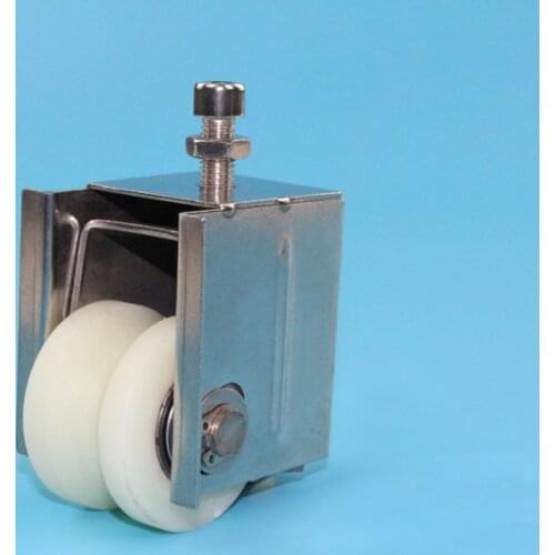 2 inch Two-bearings adjustable height V-groove pulley nylon material 2pcs/lot