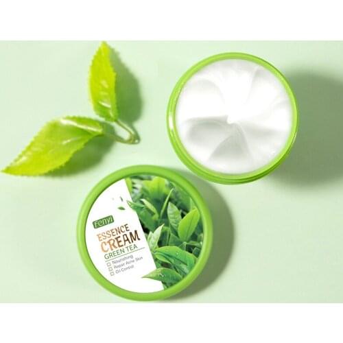 40g Green Tea Essence Face Cream Natural Extract Centella Chamomile Moisturizing Hydrating Oil-Control Acne Whitening Skin Care